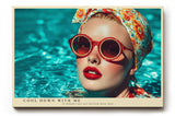 Paul Sinus Wandbild Cool Down With Me – Sommerliche Eleganz und Retro-Glamour in leuchtenden Farben