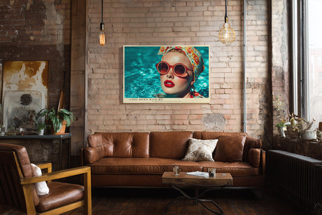 Paul Sinus Wandbild Cool Down With Me – Sommerliche Eleganz und Retro-Glamour in leuchtenden Farben
