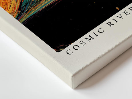Paul Sinus Wandbild 120x80cm Cosmic Rivers of Color abstrakte Weltraum Kunst Galaxie Farben modernes Poster für Wohnzimmer Büro