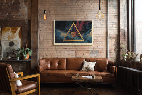 Paul Sinus Wandbild Cosmic Symbol of Light and Balance Triangle Holds the Power of the Universe