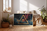 Paul Sinus Wandbild Cosmic Symbol of Light and Balance Triangle Holds the Power of the Universe