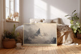 Paul Sinus Wandbild Crown of the Frozen Kingdom majestätische Berglandschaft in monochromer Farbgebung mit kraftvoller Präsenz