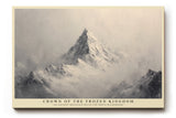 Paul Sinus Wandbild Crown of the Frozen Kingdom majestätische Berglandschaft in monochromer Farbgebung mit kraftvoller Präsenz