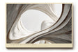 Paul Sinus Wandbild 120x80cm Curves Without End abstrakte Architektur Formen beige minimalistische Kunst modernes Wandbild 120x80cm für Wohnzimmer Büro Flur
