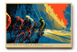 Paul Sinus Wandbild Cycling Legends in France – Hommage an Ausdauer und Geschwindigkeit auf historischen Straßen