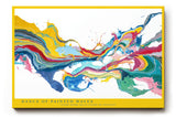 Paul Sinus Wandbild Dance of Painted Waves – Abstraktes Farbenspiel in dynamischer Bewegung