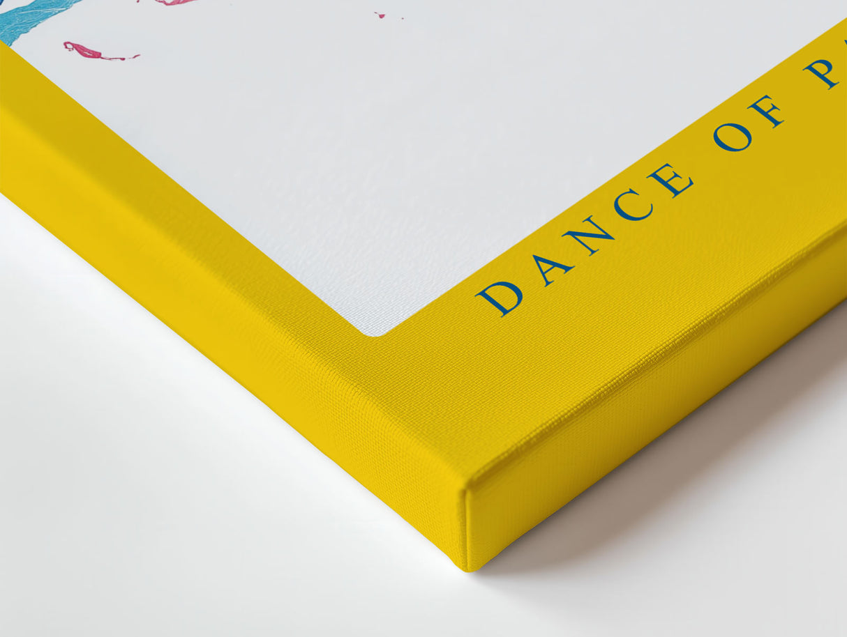 Paul Sinus Wandbild Dance of Painted Waves – Abstraktes Farbenspiel in dynamischer Bewegung