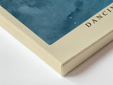 Paul Sinus Wandbild Dancing With the Storm of Dreams – Ausdrucksstarke Dynamik und poetische Emotion in blauer Eleganz