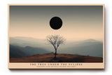 Paul Sinus Wandbild Der einsame Baum unter der Finsternis – Symbol für Licht und Schatten im Gleichgewicht