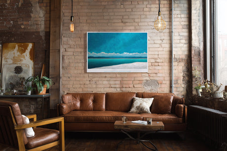 Paul Sinus Wandbild Discover Lake Garda Italy – Strahlend blaues Wasser mit Gebirgshorizont, Symbol für Weite, Ruhe und natürliche Schönheit