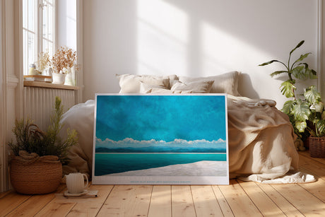 Paul Sinus Wandbild Discover Lake Garda Italy – Strahlend blaues Wasser mit Gebirgshorizont, Symbol für Weite, Ruhe und natürliche Schönheit