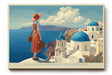 Paul Sinus Wandbild Discover the Magic of Santorini – Griechische Inselromantik in Blau und Weiß