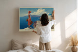 Paul Sinus Wandbild Discover the Magic of Santorini – Griechische Inselromantik in Blau und Weiß