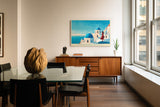 Paul Sinus Wandbild Discover the Magic of Santorini – Mediterrane Farbwelt und architektonische Eleganz in Urlaubsatmosphäre