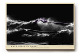 Paul Sinus Wandbild 120x80cm dramatische Meereswelle Fotokunst schwarz dunkel minimalistische Ozean Landschaft modernes Natur Kunstbild stilvolle