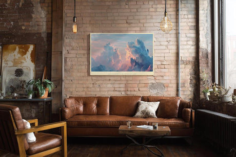 Paul Sinus Wandbild 120x80cm Dramatische Wolken Sonnenaufgang Himmel Landschaft Kunst Wanddekoration Wohnzimmer Schlafzimmer
