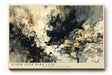 Paul Sinus Wandbild 120x80cm Dramatischer Sturm über Landschaft Abstrakte Natur Kunst in Beige Schwarz Wanddekoration