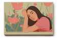 Paul Sinus Wandbild Dreaming in the Garden sanftes Porträtmotiv mit Frau zwischen Blüten in warmen Farben für moderne Wohnräume mit Ruhe und Emotion