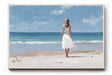 Paul Sinus Wandbild Dreams by the Sea – Frau im weißen Kleid am Meer im sanften Sonnenlicht