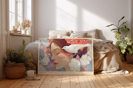Paul Sinus Wandbild Dreams Carried on White Wings Soul and Nature Move Together in Peace