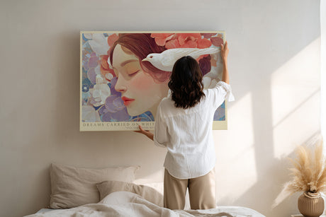 Paul Sinus Wandbild Dreams Carried on White Wings Soul and Nature Move Together in Peace
