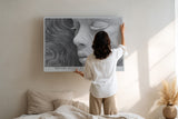 Paul Sinus Wandbild Dreams Shaped by Endless Currents Abstract Portrait in Flowing Lines