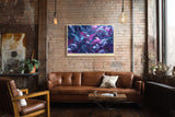 Paul Sinus Wandbild Dreamscape of Purple Foliage abstraktes Naturmotiv in Violett- und Blautönen mit surrealer Atmosphäre
