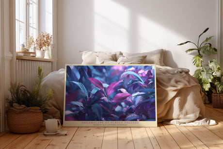 Paul Sinus Wandbild Dreamscape of Purple Foliage abstraktes Naturmotiv in Violett- und Blautönen mit surrealer Atmosphäre