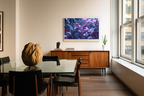 Paul Sinus Wandbild Dreamscape of Purple Foliage abstraktes Naturmotiv in Violett- und Blautönen mit surrealer Atmosphäre