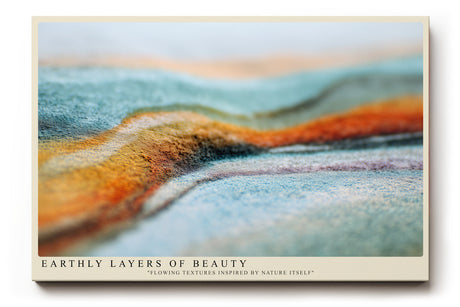 Paul Sinus Wandbild Earthly Layers of Beauty – Natürliche Formen im Spiel der Farben