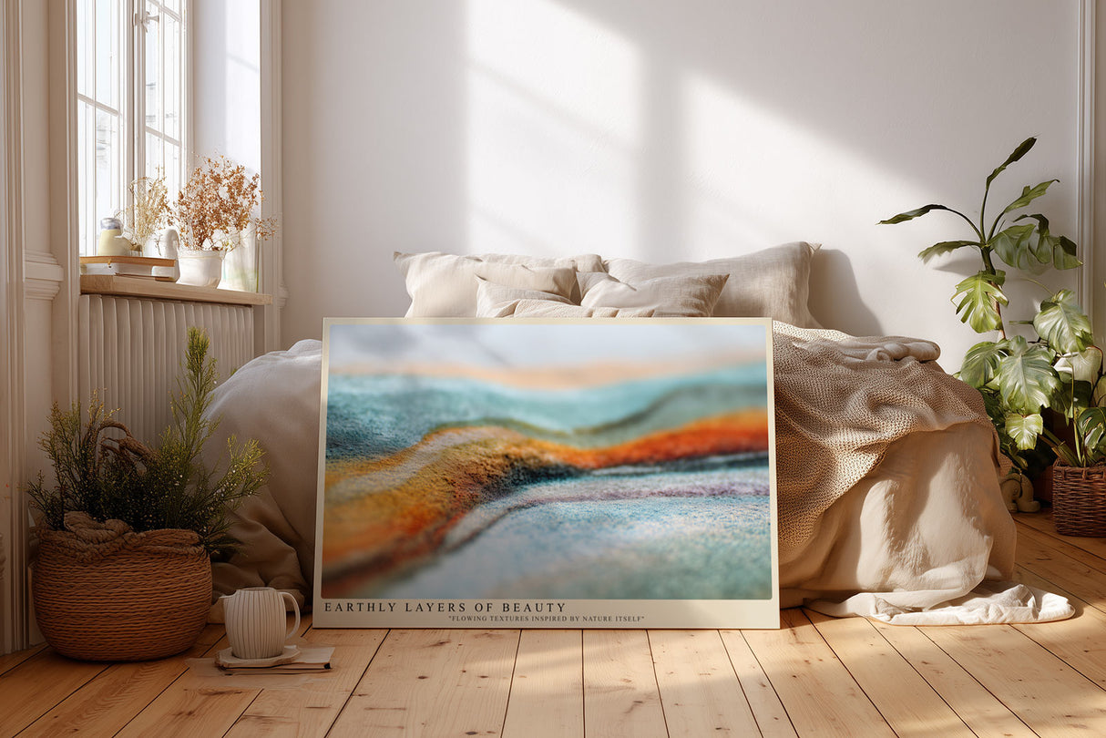 Paul Sinus Wandbild Earthly Layers of Beauty – Natürliche Formen im Spiel der Farben