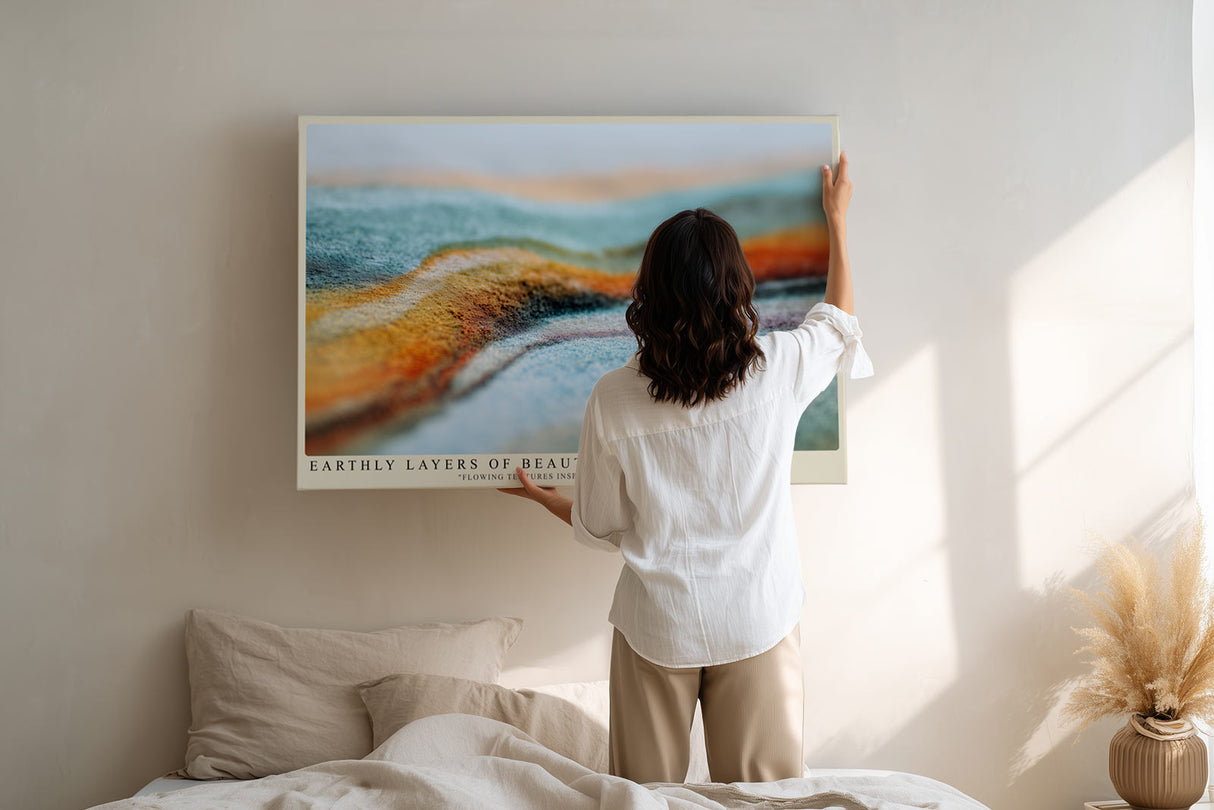 Paul Sinus Wandbild Earthly Layers of Beauty – Natürliche Formen im Spiel der Farben