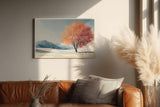 Paul Sinus Wandbild 120x80cm einsamer Baum Wüstenlandschaft orange Herbstbaum minimalistische Naturkunst ruhige Landschaft moderne