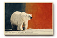 Paul Sinus Wandbild 120x80cm Eisbär in arktischer Landschaft Moderne Tierkunst mit starkem Farbkontrast fuer stilvolle Raeume