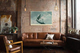 Paul Sinus Wandbild 120x80cm Eishockey Spieler auf Eis moderne Wintersport Illustration dynamische Wanddekoration
