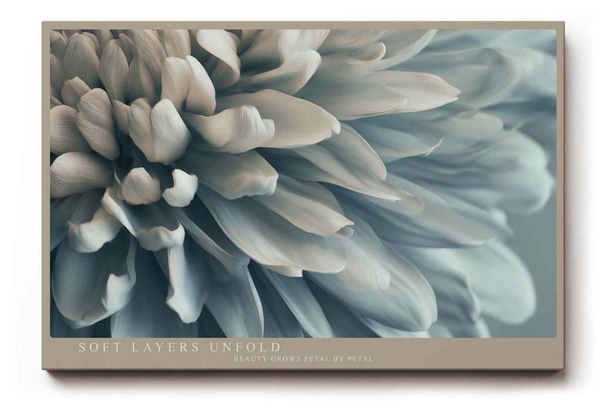 Paul Sinus Wandbild 120x80cm elegante Blueten Makroaufnahme zarte Blumen Kunst sanfte Naturfarben modernes Kunstbild stilvolle Wanddekoration fuer Wohnzimmer
