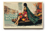 Paul Sinus Wandbild 120x80cm Elegante Frau am Wasser Moderne Stadt Collage Kunst Wanddekoration