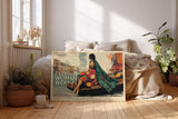Paul Sinus Wandbild 120x80cm Elegante Frau am Wasser Moderne Stadt Collage Kunst Wanddekoration