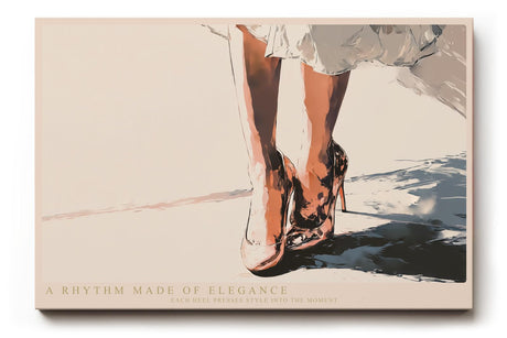 Paul Sinus Wandbild 120x80cm Elegante High Heels moderne Fashion Illustration mit stilvoller Bewegung