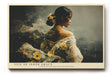 Paul Sinus Wandbild 120x80cm Elegantes Frauenportrait Blumen Kunstmotiv Romantische Figur in sanften Farben