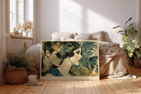 Paul Sinus Wandbild 120x80cm Elegantes Paar Tropische Kunst Romantisches Portrait mit exotischen Pflanzen