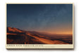 Paul Sinus Wandbild 120x80cm Ember Path through Dunes Wuestenlandschaft bei Nacht mit Sternenhimmel Natur Kunst fuer Wohnzimmer Schlafzimmer und Büro