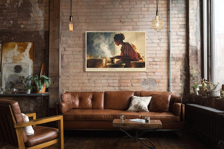 Paul Sinus Wandbild 120x80cm Ethiopian Coffee Ritual Traditionelle Kaffee Zeremonie Kultur Kunst fuer Wohnzimmer Kueche und Esszimmer