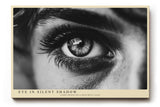 Paul Sinus Wandbild 120x80cm Eye in Silent Shadow schwarz weiß Augen Fotokunst modernes Portrait Poster für Wohnzimmer Büro Studio