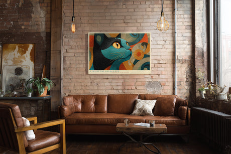 Paul Sinus Wandbild Eyes of the Golden Sun Mystical Gaze of the Blue Cat