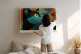 Paul Sinus Wandbild Eyes of the Golden Sun Mystical Gaze of the Blue Cat