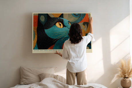 Paul Sinus Wandbild Eyes of the Golden Sun Mystical Gaze of the Blue Cat
