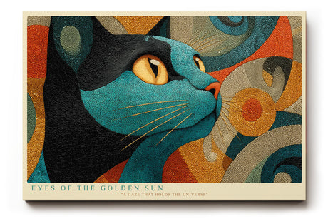 Paul Sinus Wandbild Eyes of the Golden Sun Mystical Gaze of the Blue Cat