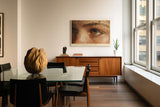 Paul Sinus Wandbild Eyes Reflecting Light and Time Hyperrealistic Portrait of Emotion