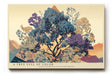 Paul Sinus Wandbild 120x80cm farbenreicher Baum Landschaft moderne Naturillustration buntes Kunstbild stilvolle Wanddekoration fuer Wohnzimmer Büro